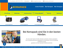 Tablet Screenshot of kemapack.com